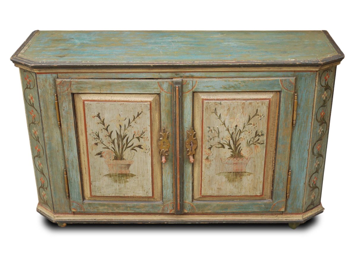 Painted Tyrolean Sideboard, Circa 1820-photo-2
