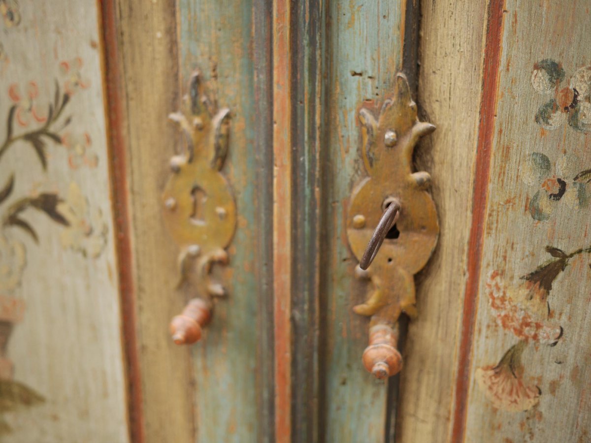 Painted Tyrolean Sideboard, Circa 1820-photo-3