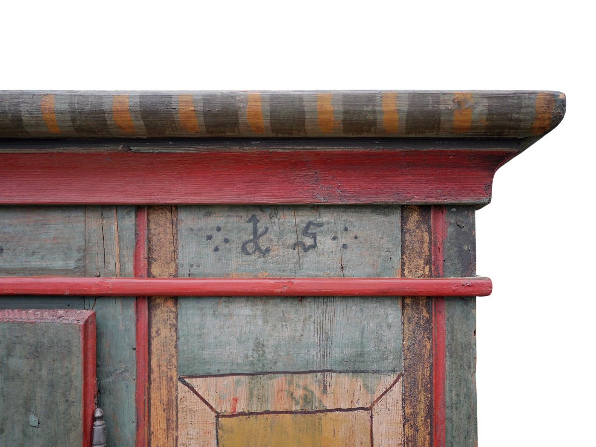 Armoire Peinte Florale Alpine-photo-1