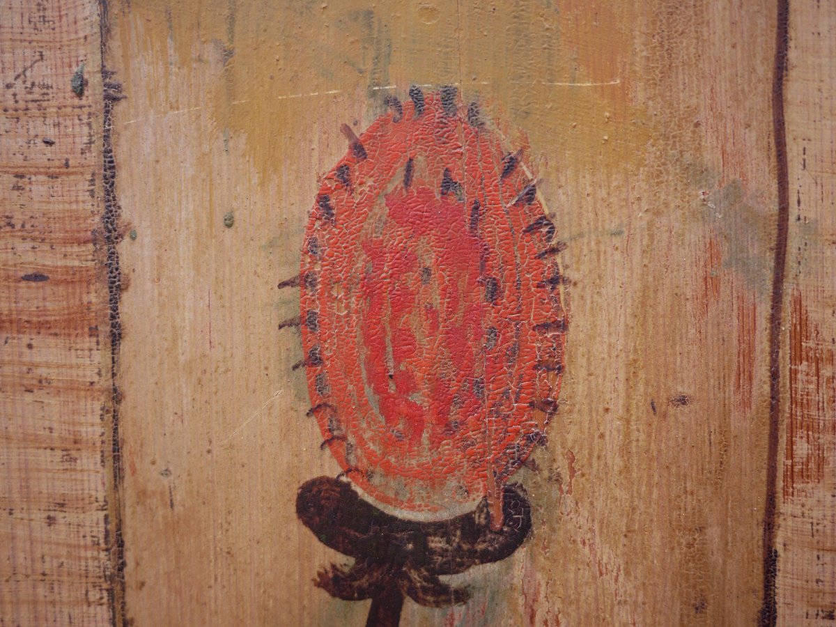 Armoire Peinte Florale Alpine-photo-4