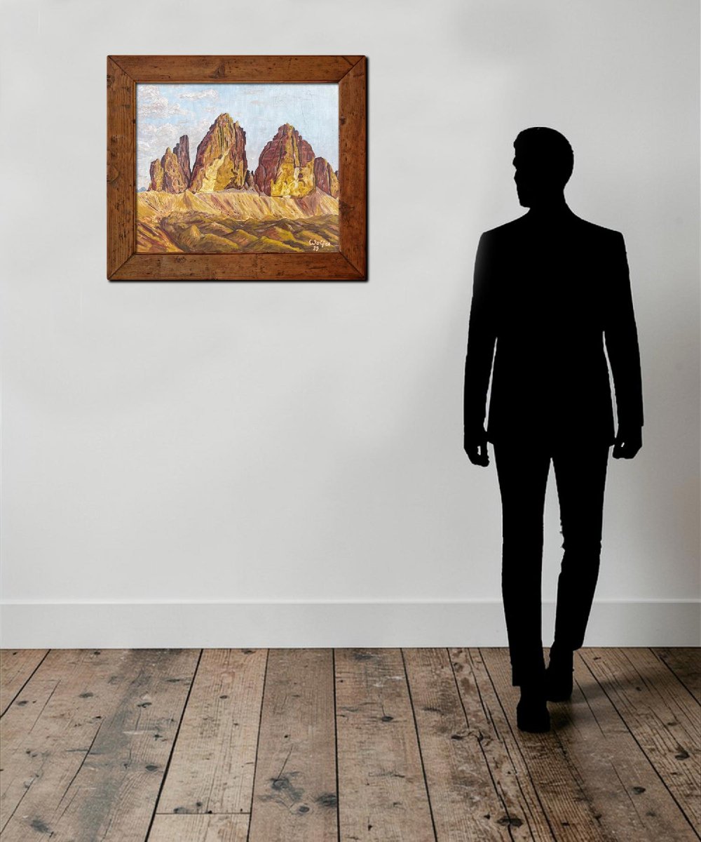 Les Tre Cime di Lavaredo - Tableau de montagne-photo-2