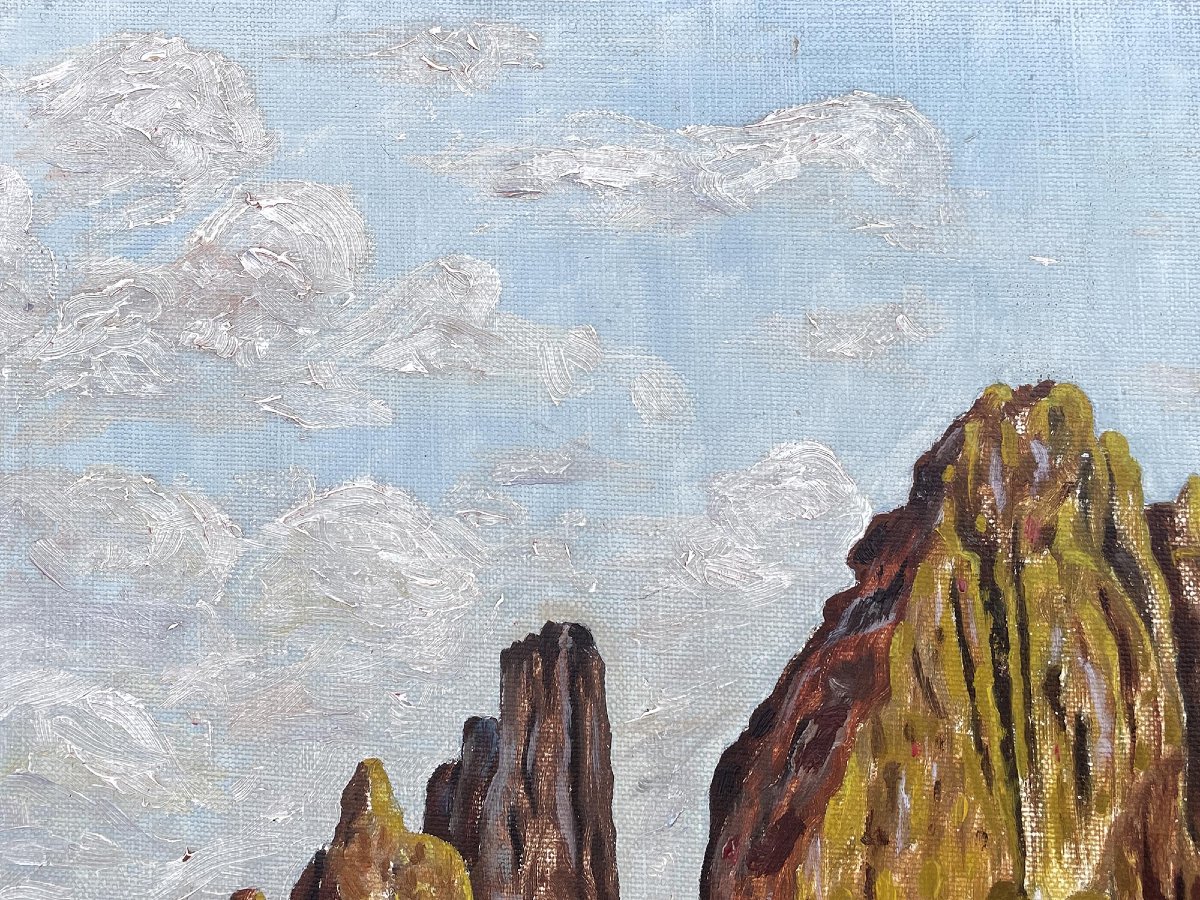 Les Tre Cime di Lavaredo - Tableau de montagne-photo-2