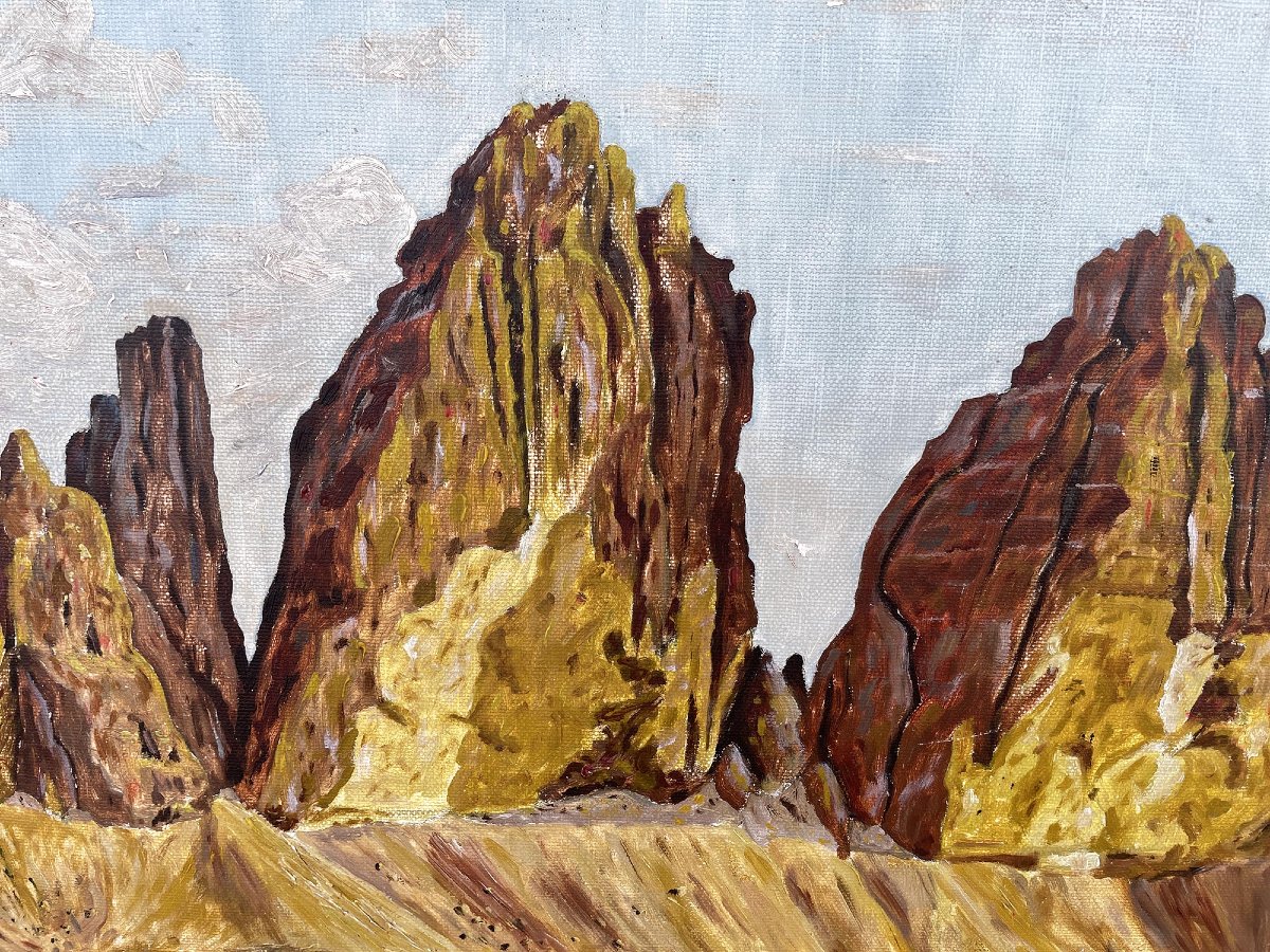 Les Tre Cime di Lavaredo - Tableau de montagne-photo-6