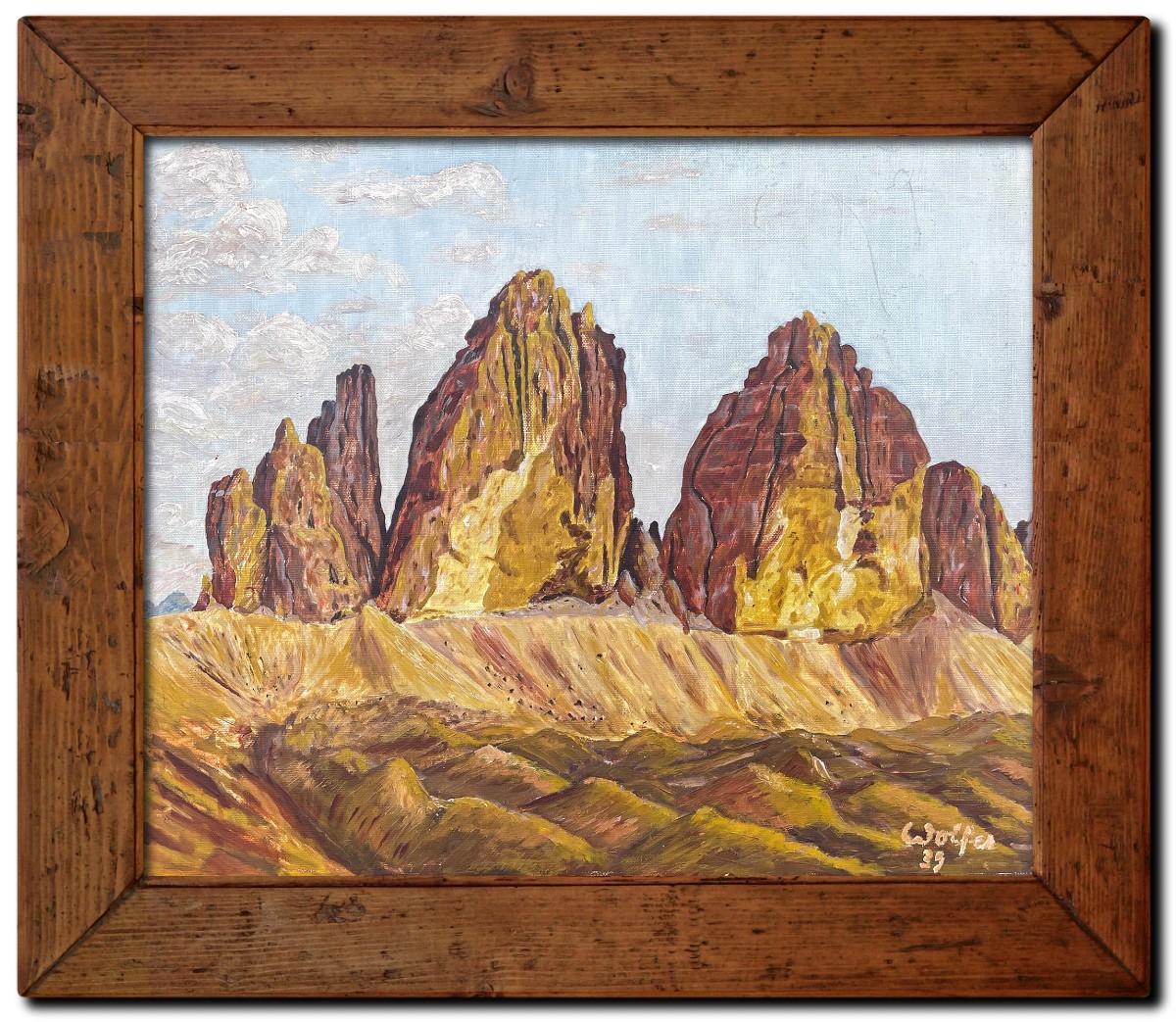Les Tre Cime di Lavaredo - Tableau de montagne