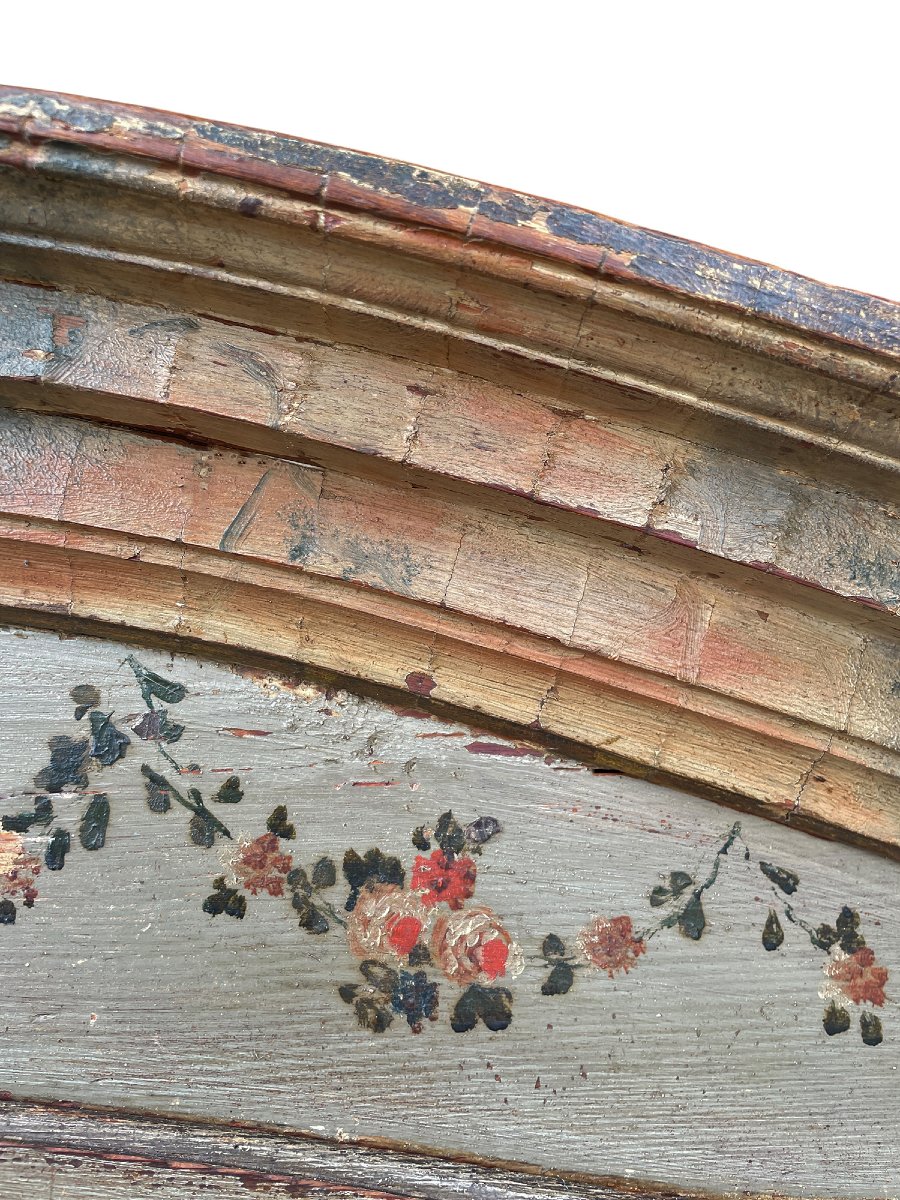 Armoire à deux portes peinte, datée 1804-photo-1