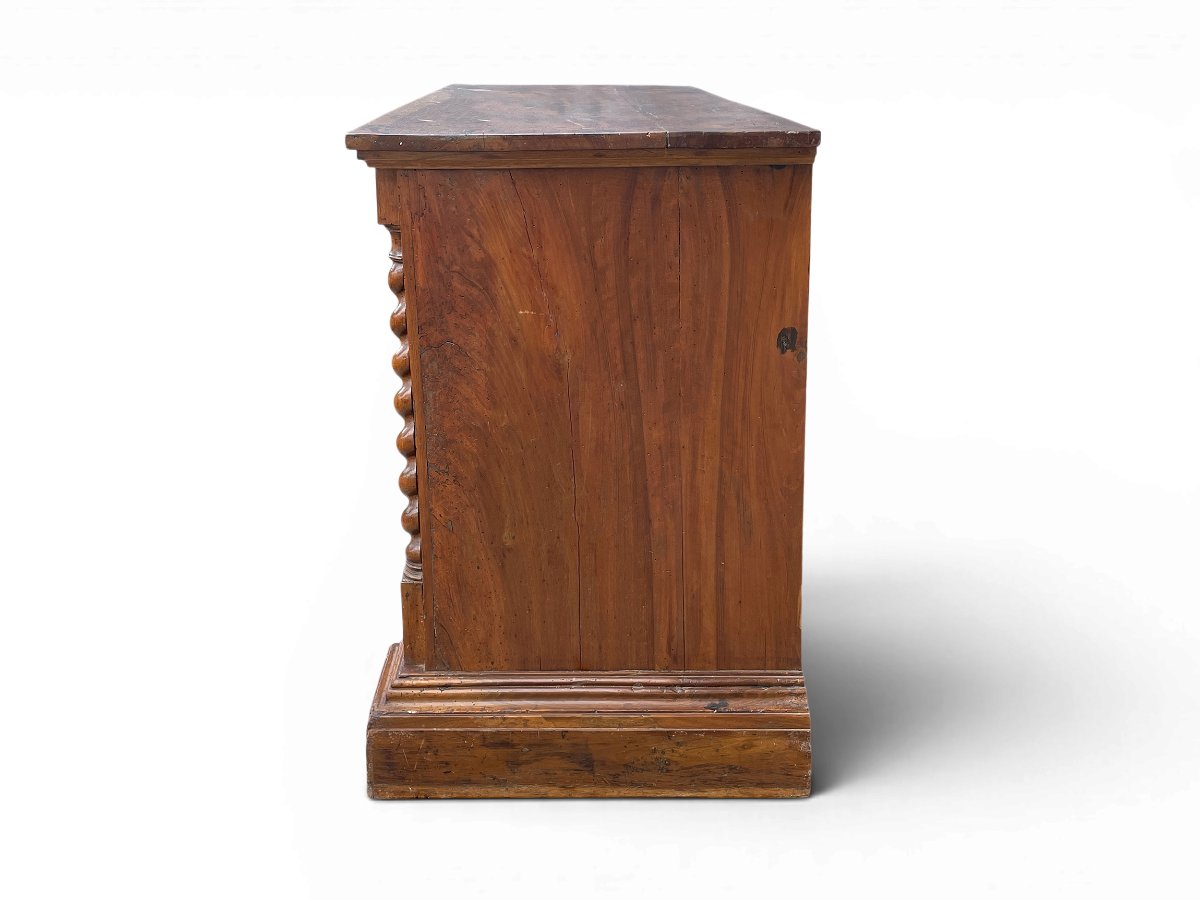 Commode Italienne ancienne en noyer-photo-4
