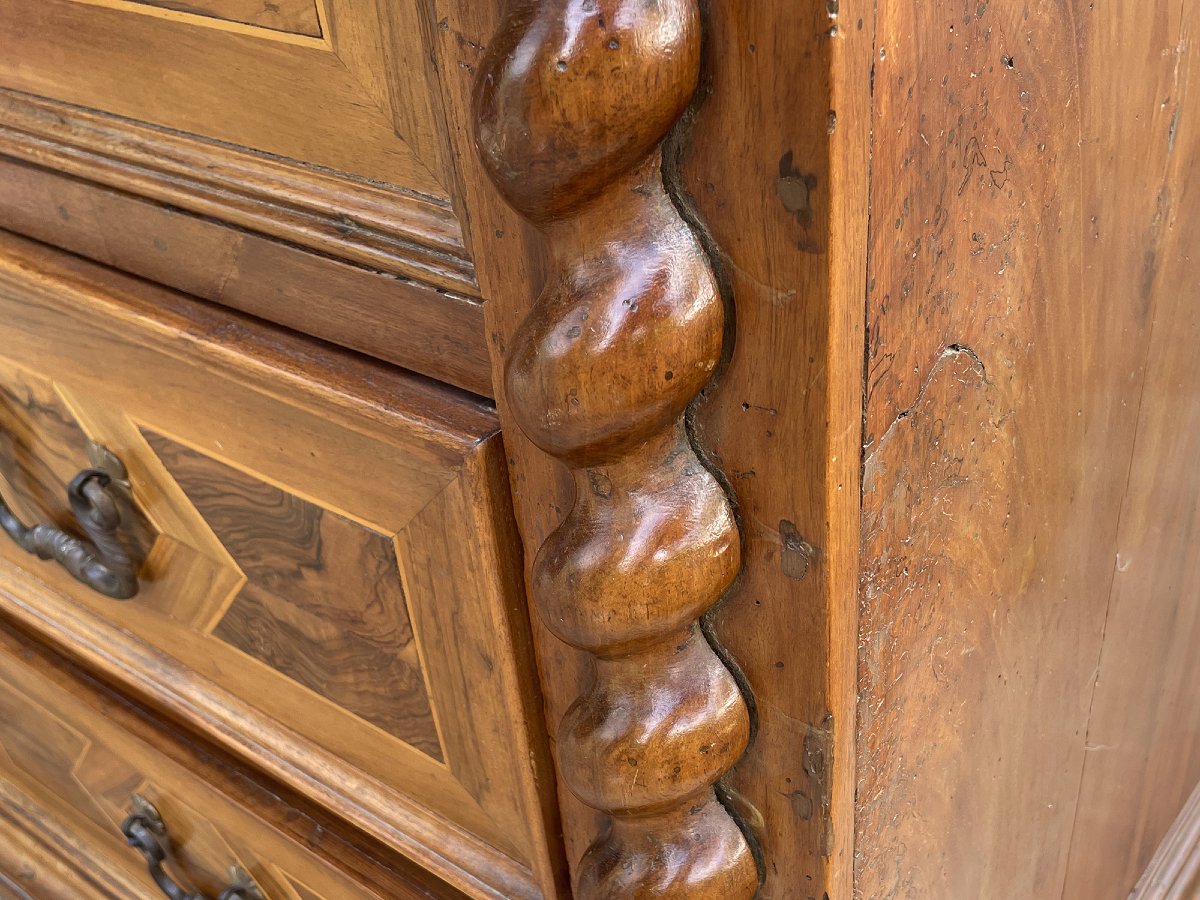 Commode Italienne ancienne en noyer-photo-4