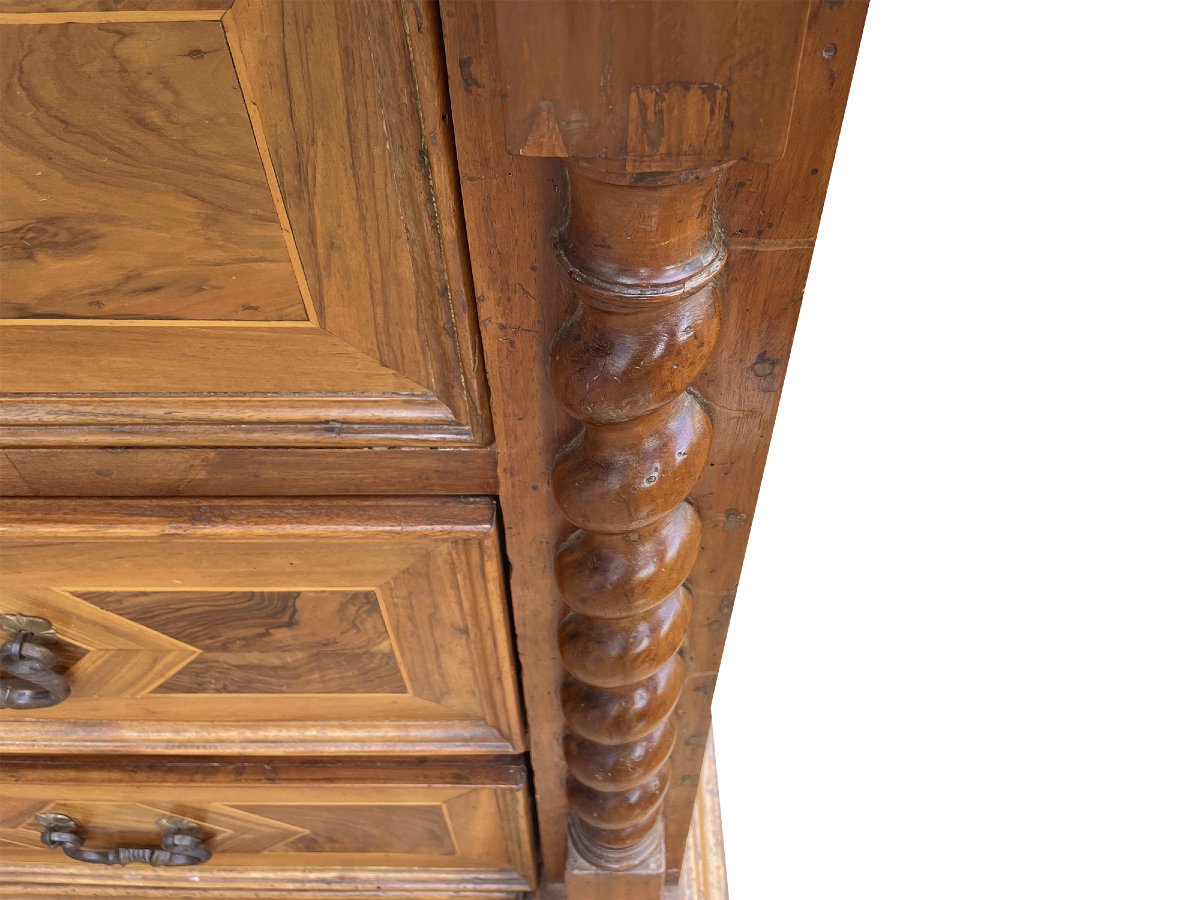 Commode Italienne ancienne en noyer-photo-7