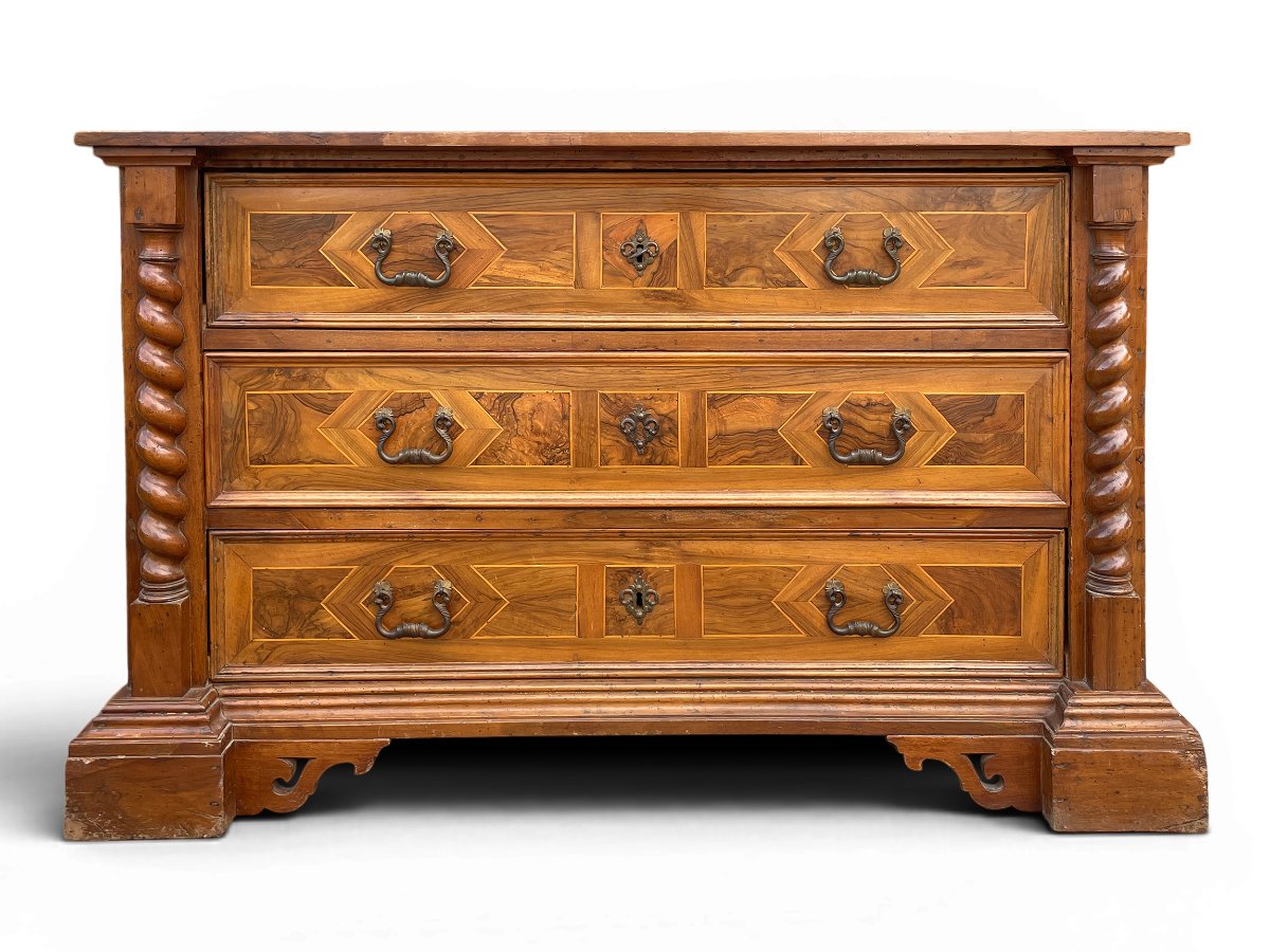 Commode Italienne ancienne en noyer