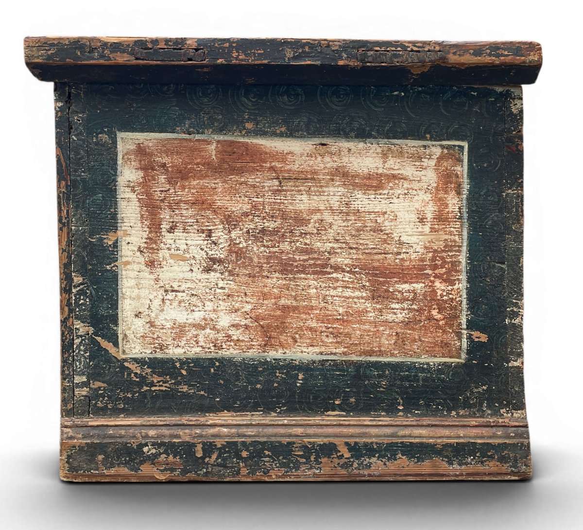 Coffre en bois de sapin peint, daté 1773-photo-4