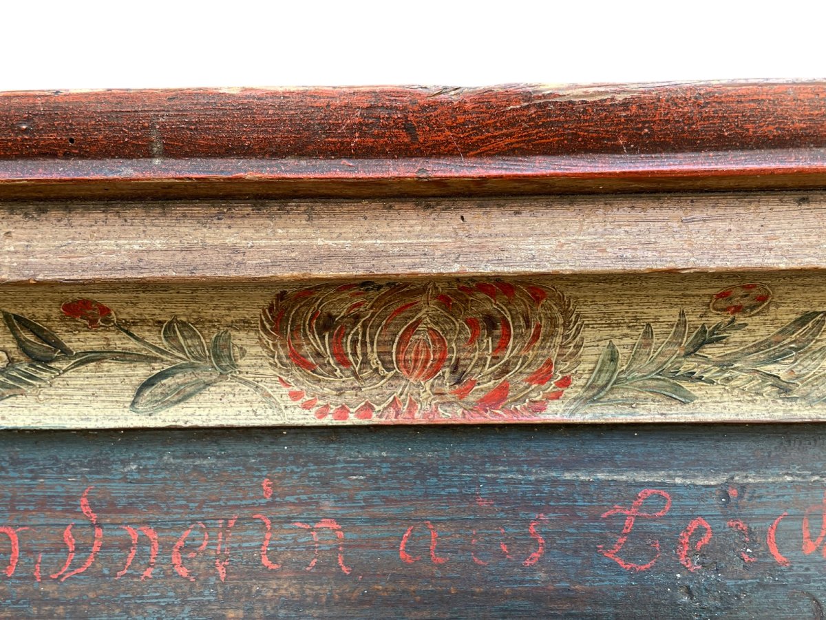 Armoire peinte Tyrolienne datée de 1801-photo-4