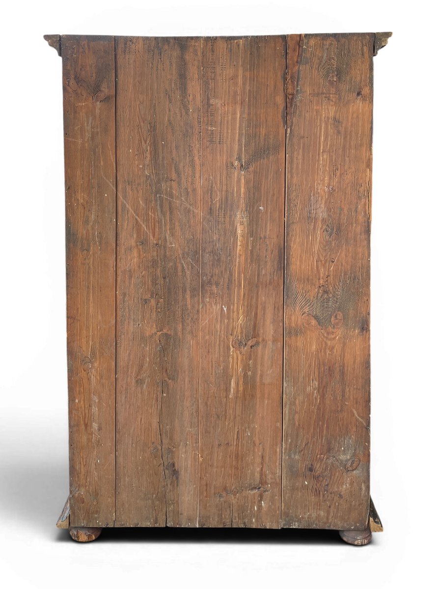 Armoire peinte Tyrolienne datée de 1801-photo-8