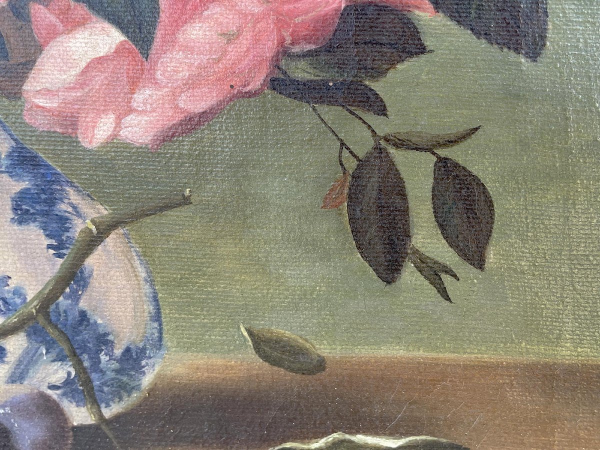Still Life With Roses And Fruit-photo-2