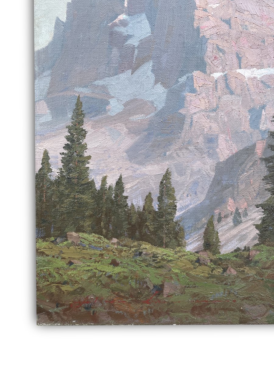 Crozzon Di Brenta, Oil On Canvas, Ca. 1930, Old Master Paintings-photo-3