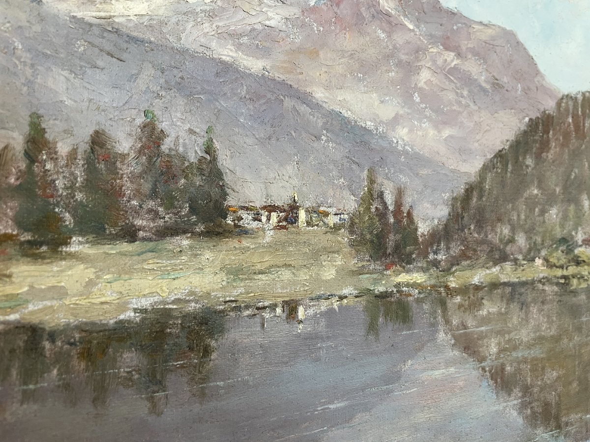 Lac de Silvaplana et Piz de la Margna, Engadine, Suisse-photo-1