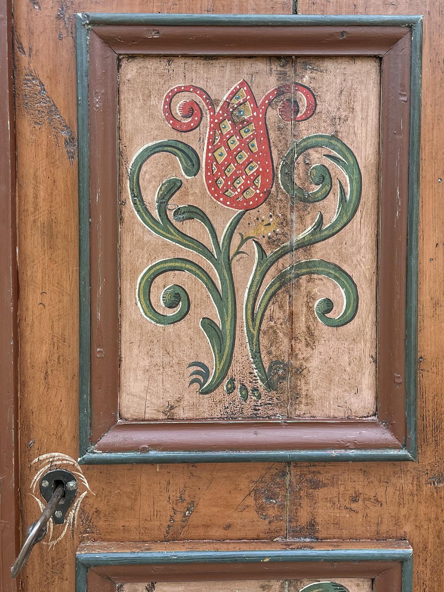Armoire Peinte Tyrolienne  -photo-3
