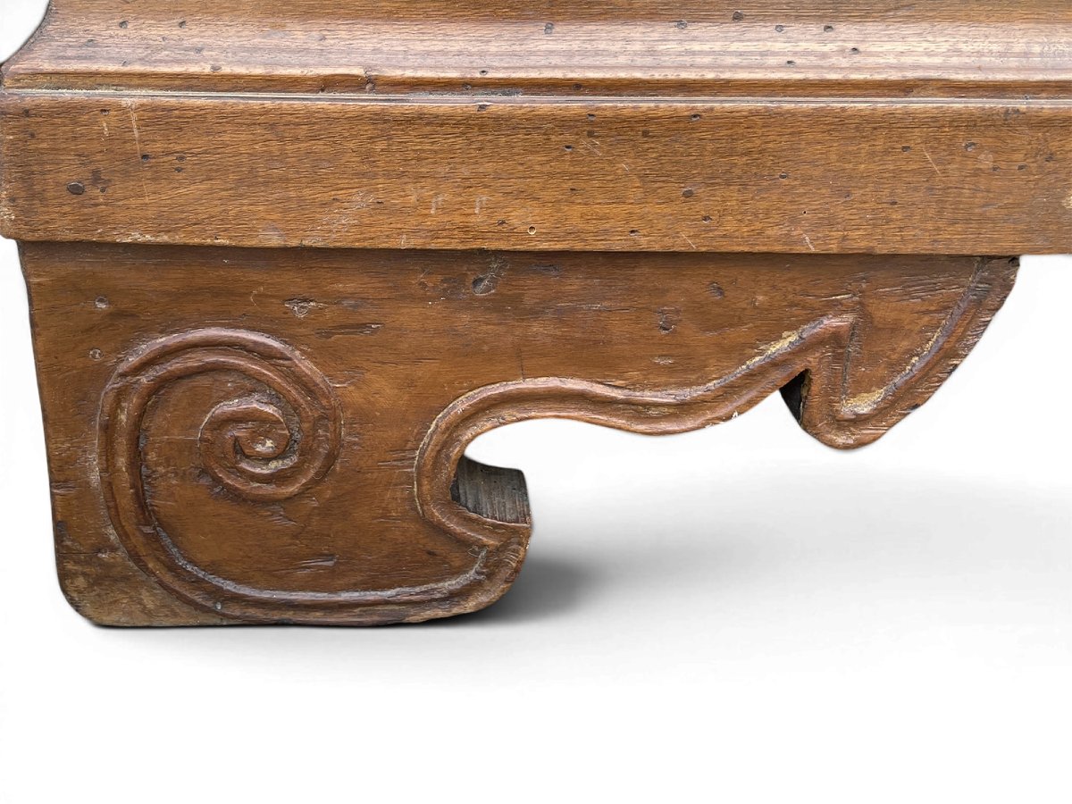 Commode en noyer avec marqueterie - Italie du Nord, début du XVIIIe siècle-photo-2