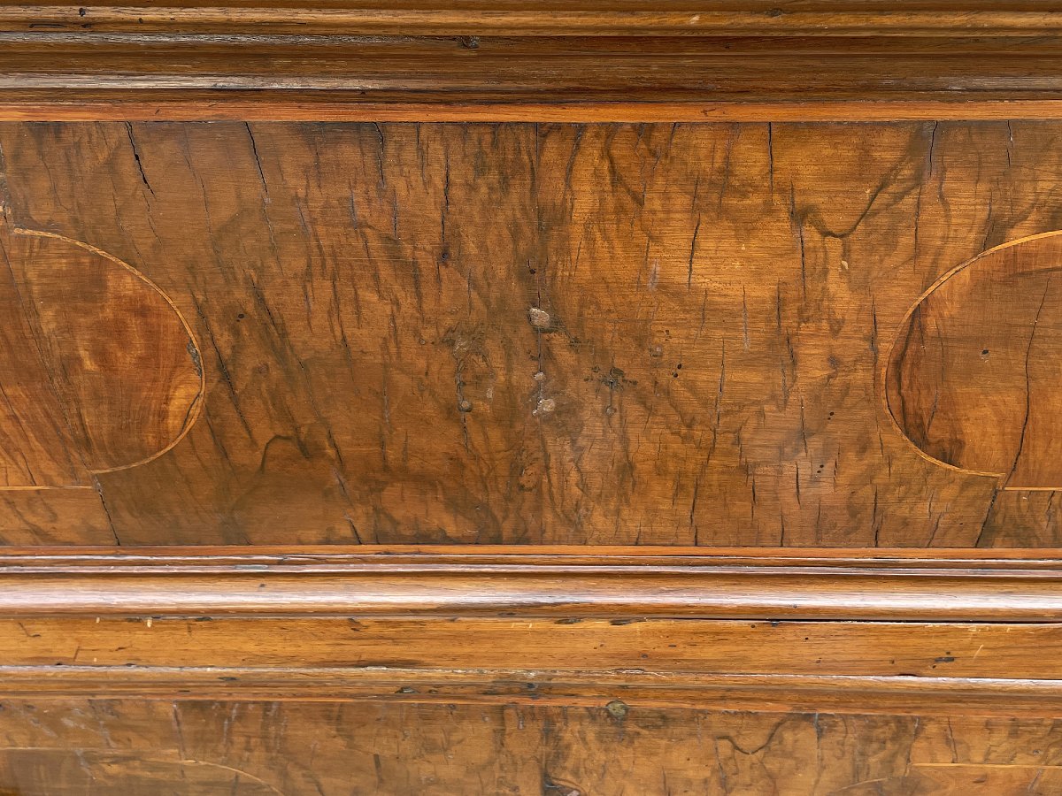 Commode en noyer avec marqueterie - Italie du Nord, début du XVIIIe siècle-photo-7
