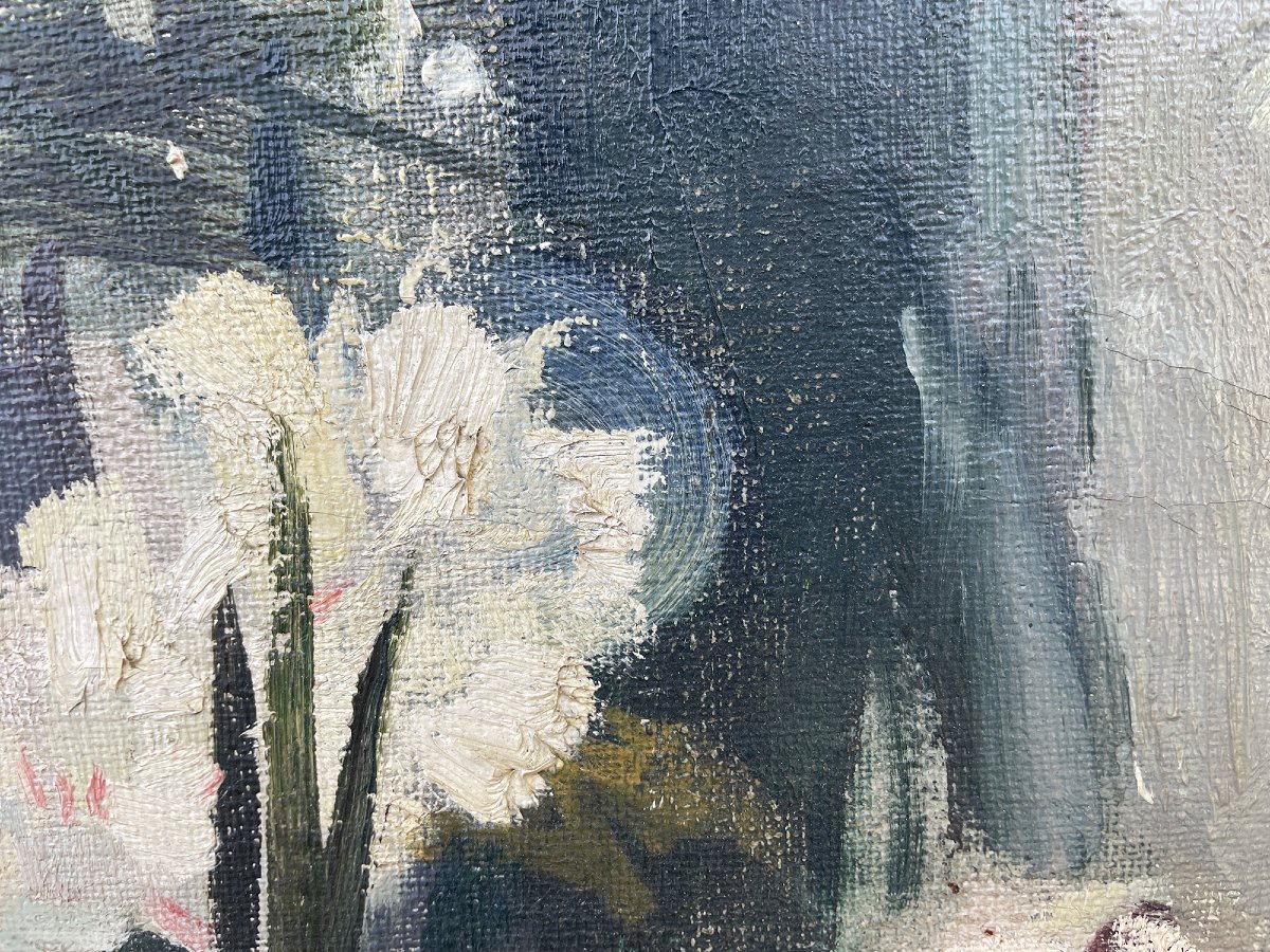 Nature Morte aux Marguerites et Œillets - Charles Swyncop-photo-7