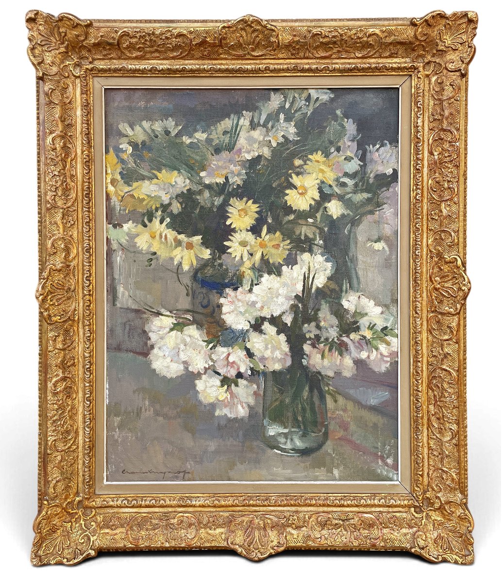 Nature Morte aux Marguerites et Œillets - Charles Swyncop