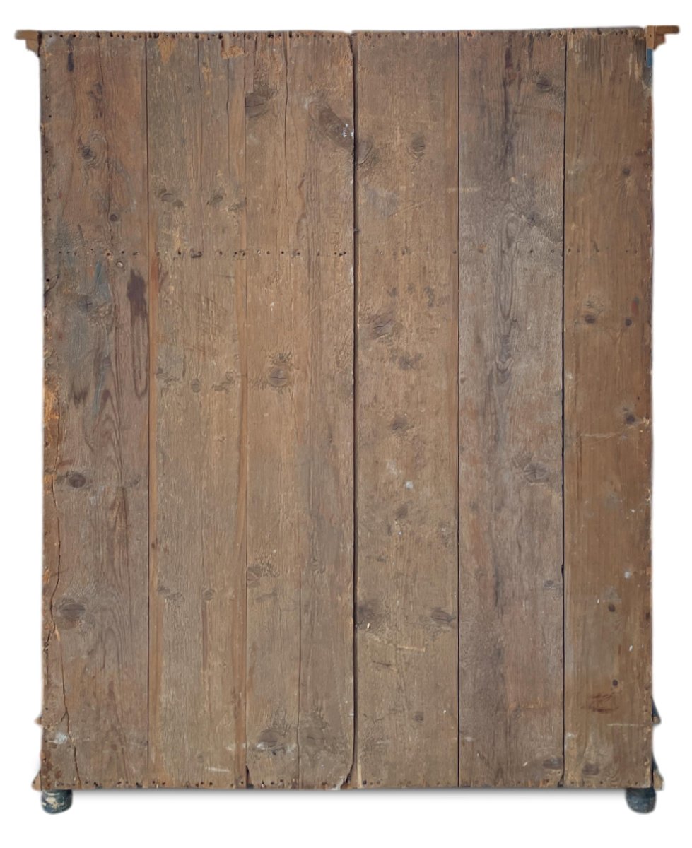 Painted Cabinet Dated 1808-photo-4