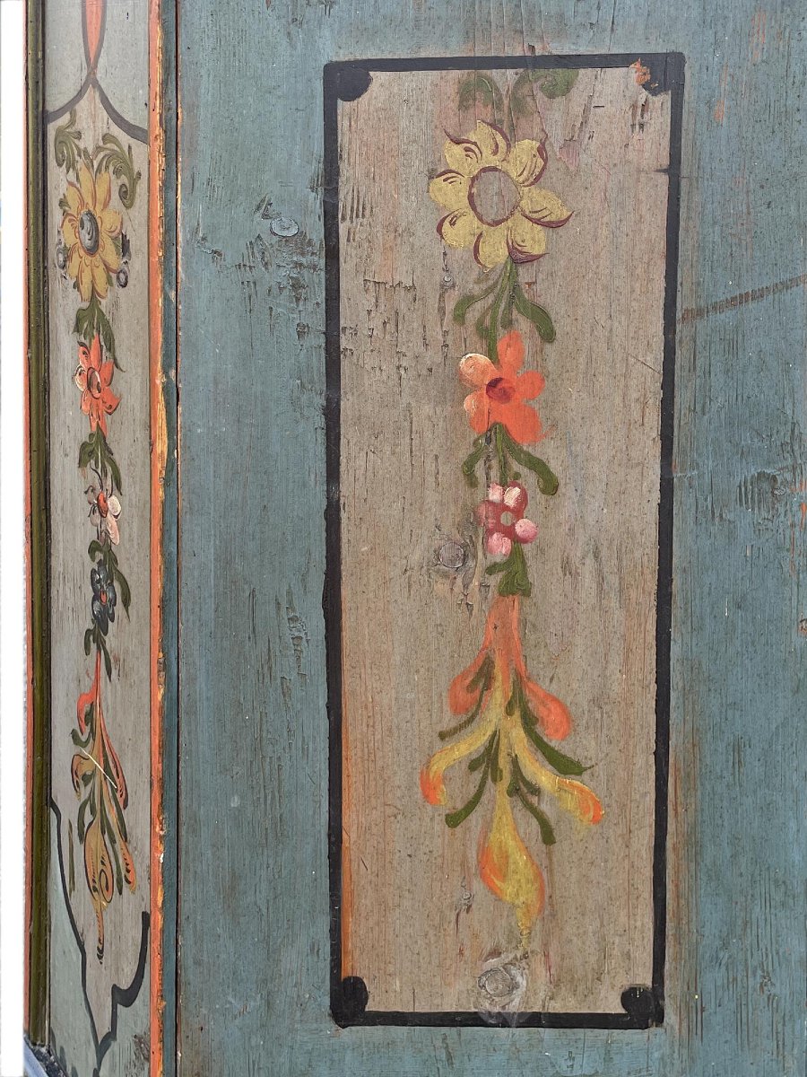 Painted Cabinet Dated 1808-photo-5