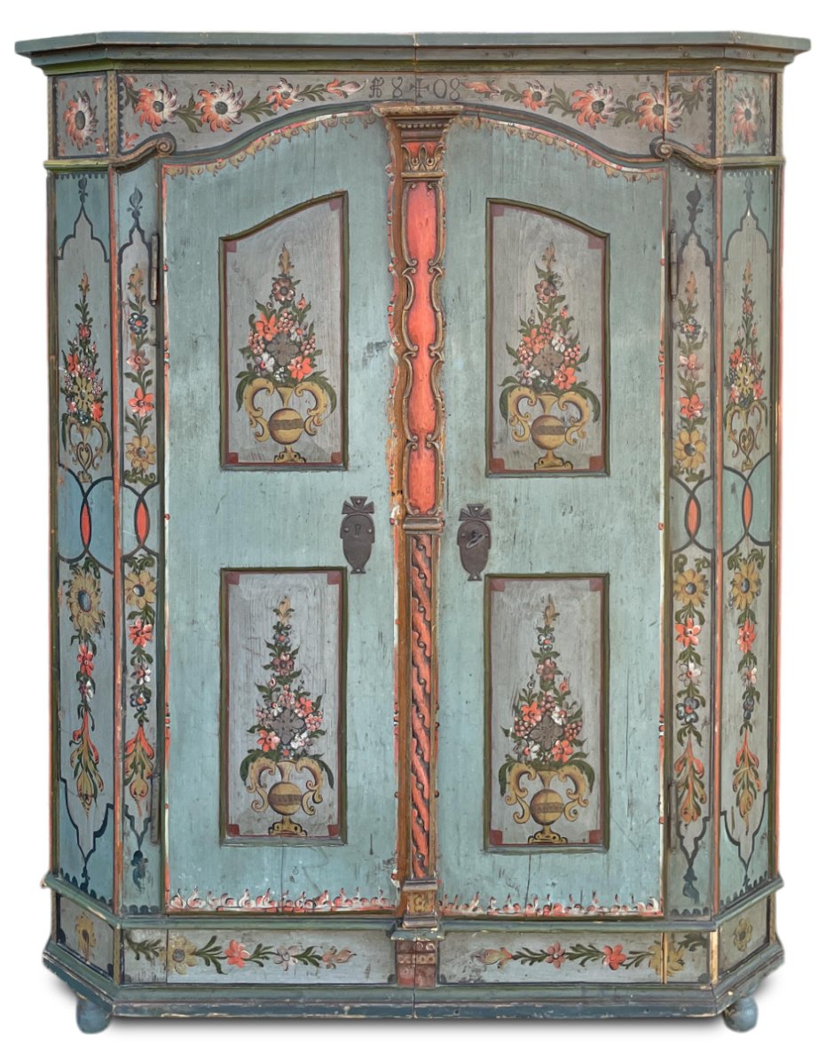 Painted Cabinet Dated 1808