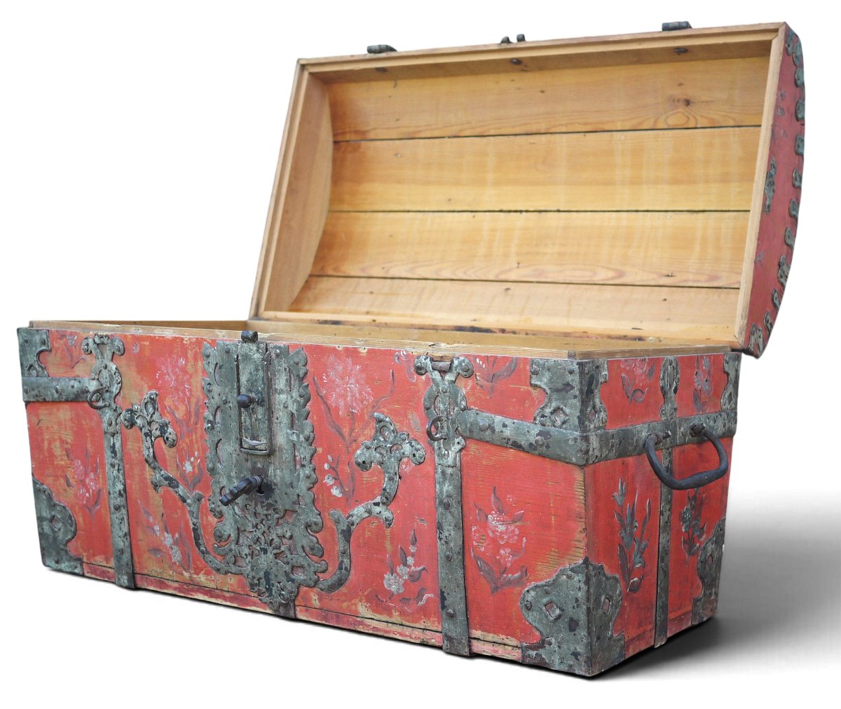 Painted Chest Dated 1704-photo-6