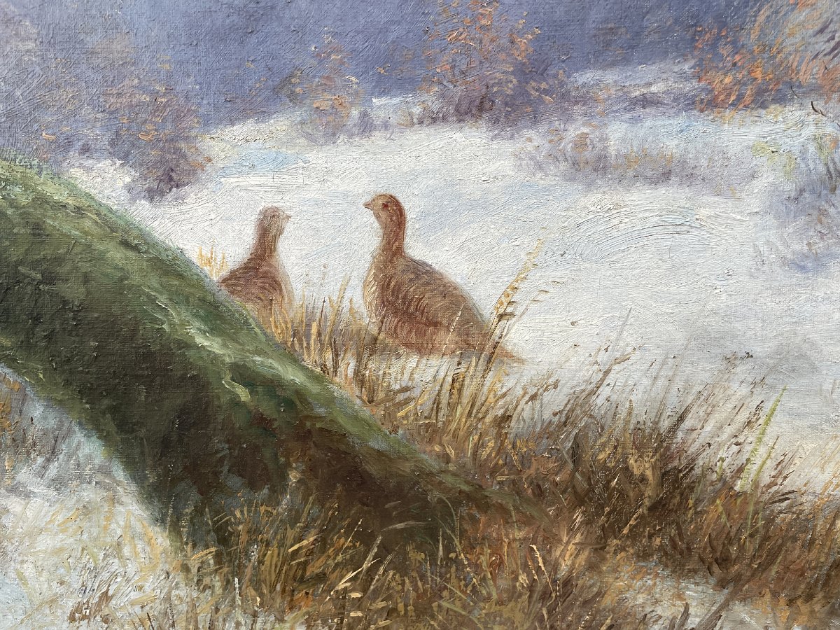 Winter Landscape With A Capercaillie-photo-2