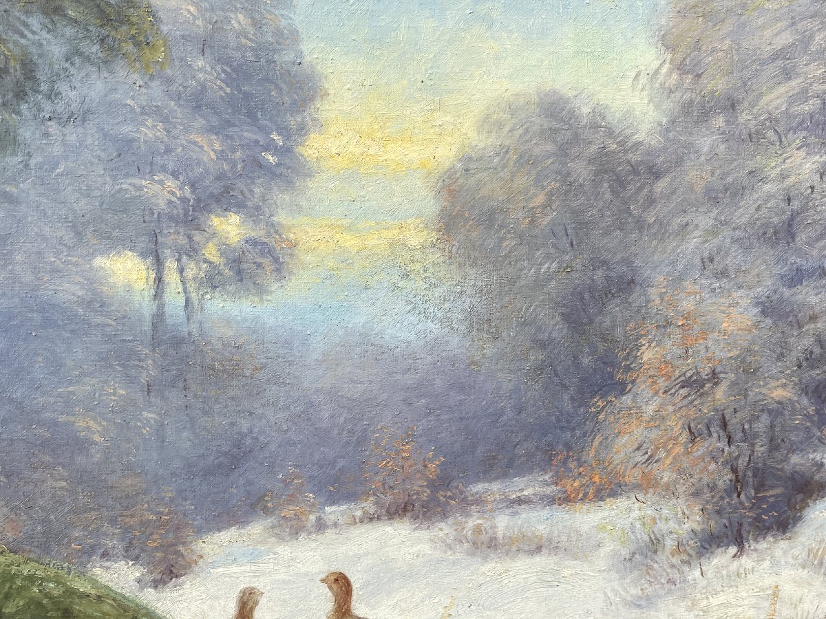 Winter Landscape With A Capercaillie-photo-1