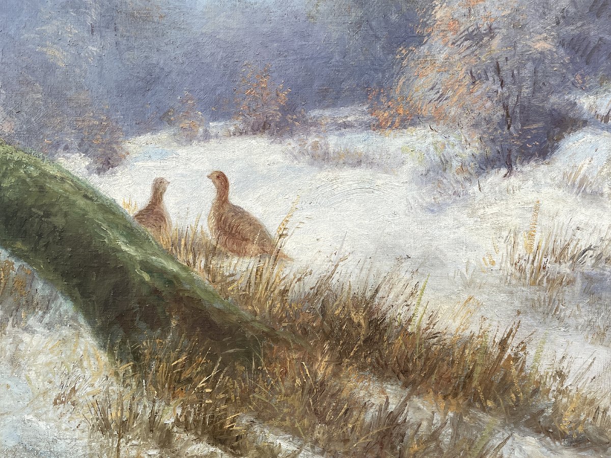 Winter Landscape With A Capercaillie-photo-2