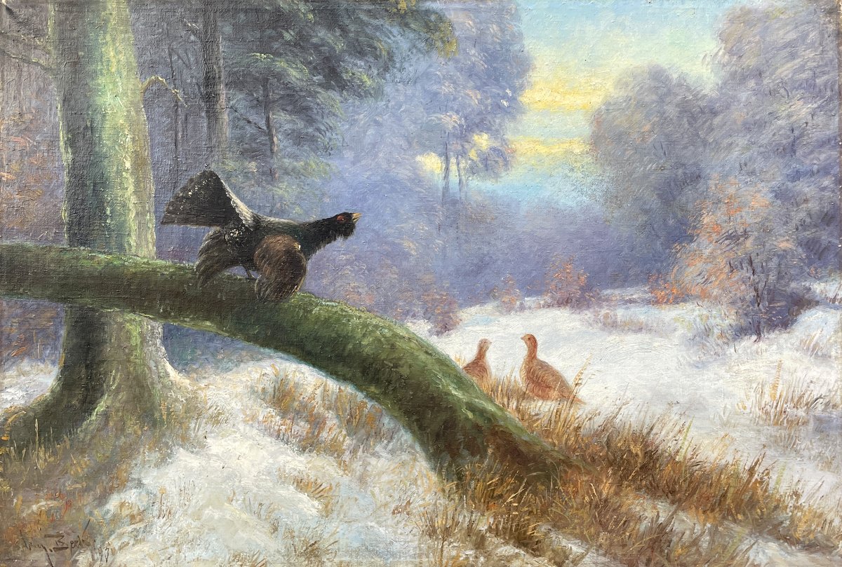 Winter Landscape With A Capercaillie-photo-7