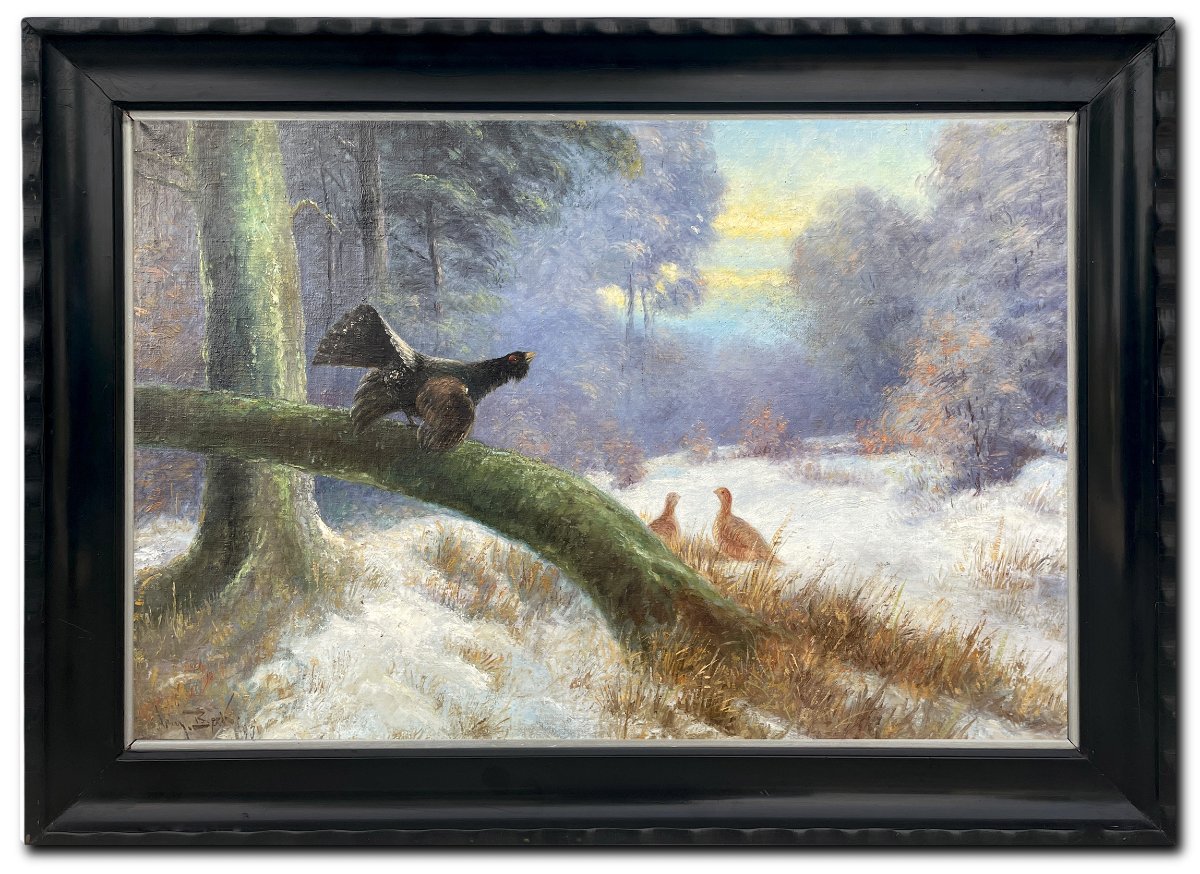 Winter Landscape With A Capercaillie