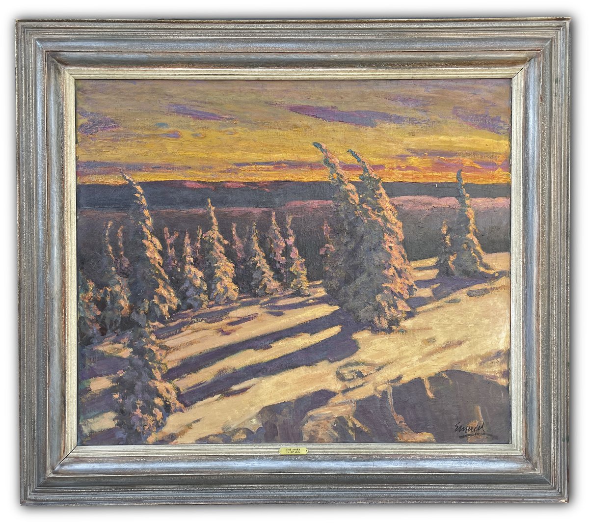 Snow-covered Fir Trees At Sunset-photo-2