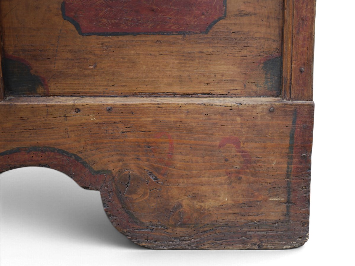 Coffre tyrolien en sapin daté de 1793 -photo-2