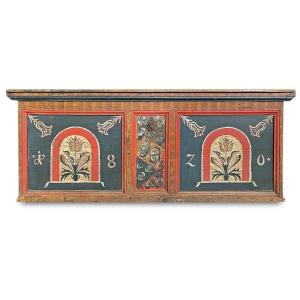 Painted Tyrolean Chest Dated 1820  