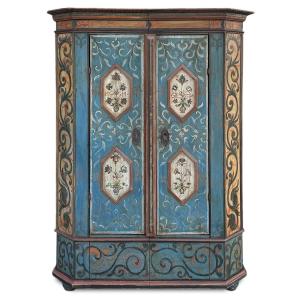 Alpine Blue Painted Wardrobe 1774  