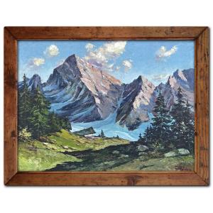 Paysage Alpin – Anton Dembinski, Milieu XXᵉ Siècle