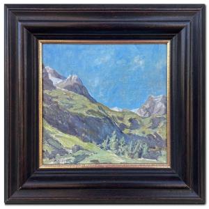 Peinture Paysage Alpin