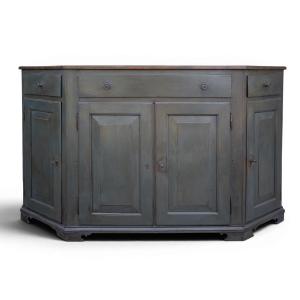 Antique Italian Four-door Painted Sideboard