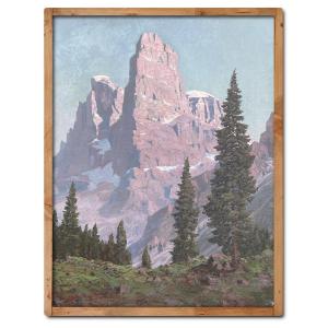 Crozzon Di Brenta, Oil On Canvas, Ca. 1930, Old Master Paintings
