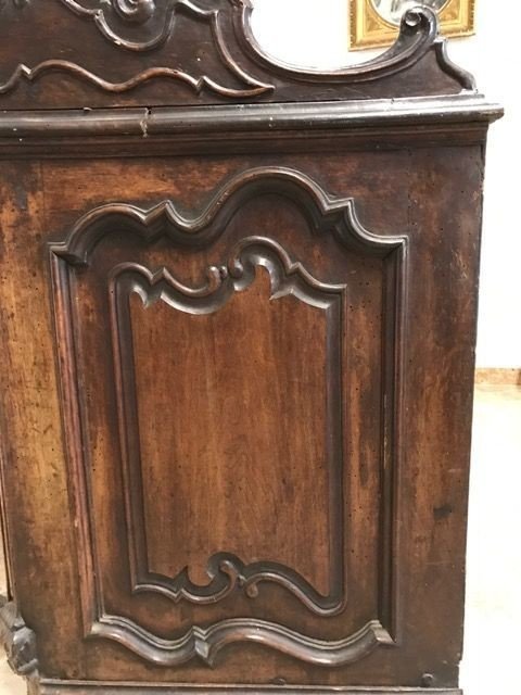 Bureau En Noyer Avec Double Porte Sur Le Devant-photo-2