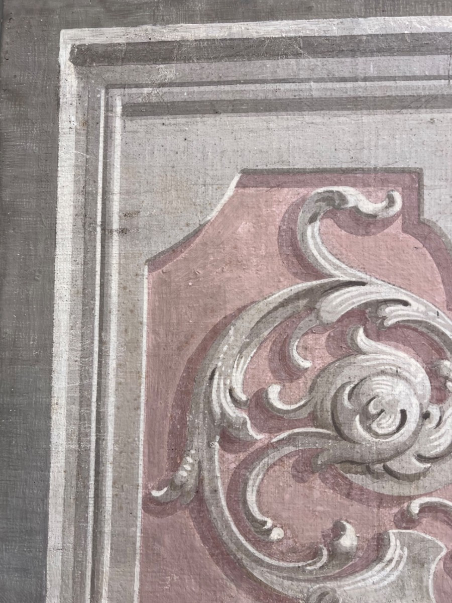 Set Of 3 Tuscan Doors Painted On Canvas On Both Sides-photo-4