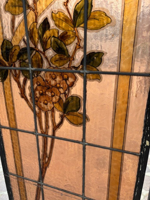 paire de portes en verre peint  ( un verre feutré )  -photo-4