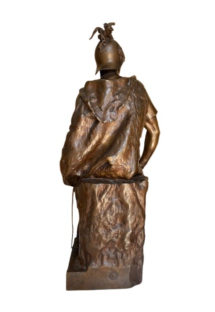 Paul Dubois  "Le courage militaire" - Bronze Barbedienne-photo-4