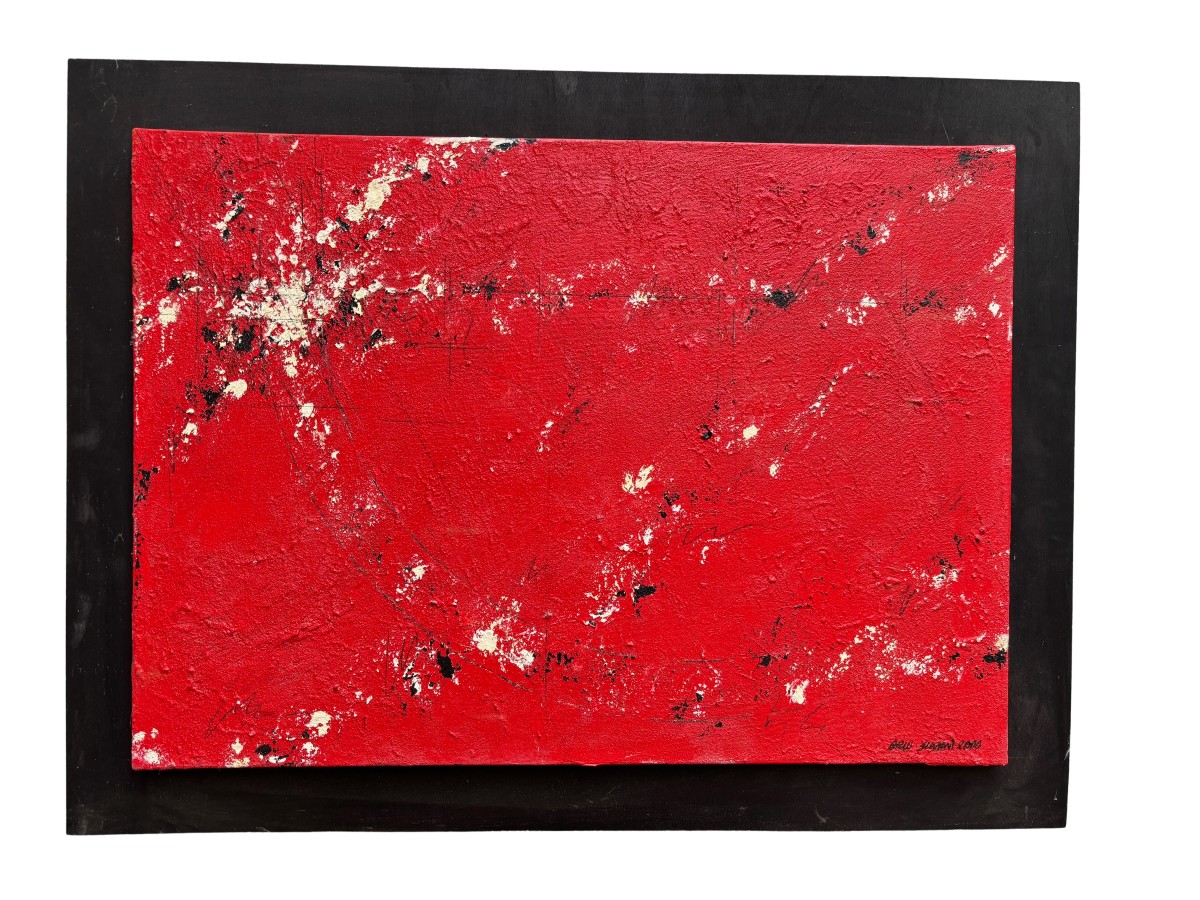   peinture sur toile signée Orio Silvani