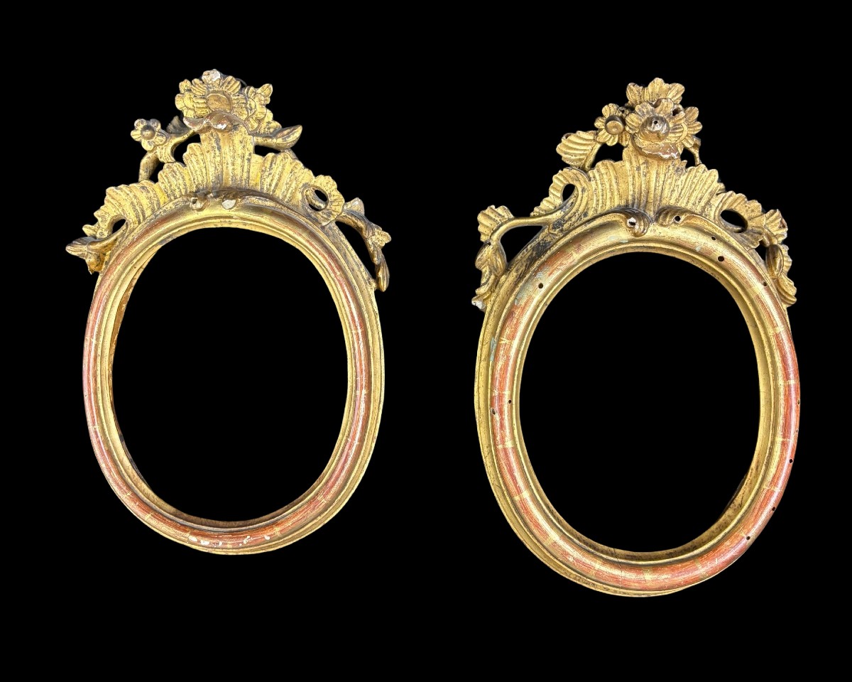   Pair Of Carved And Gilded Wooden Frames