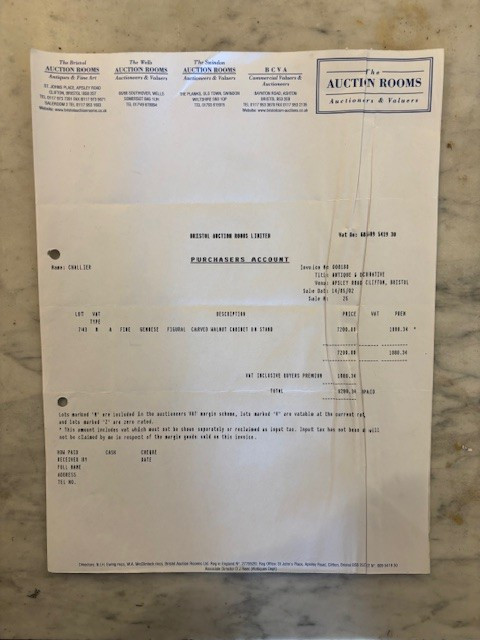 mobile à "bambocci"  genovese en noyer avec base également sculptée-photo-7