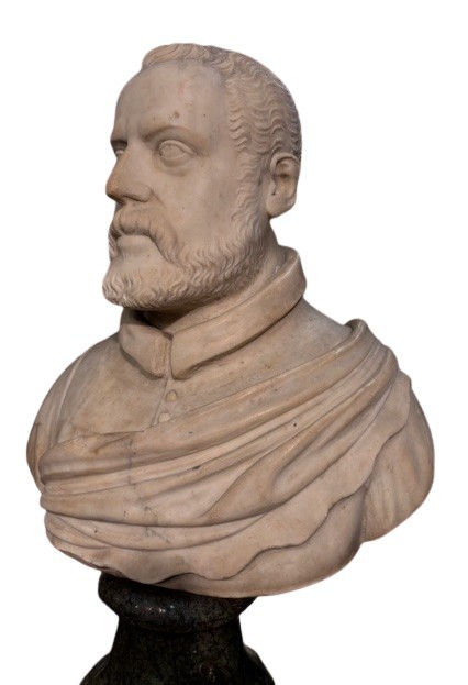 Carrara White Marble Bust By Cosimo I° Dè Medici-photo-2