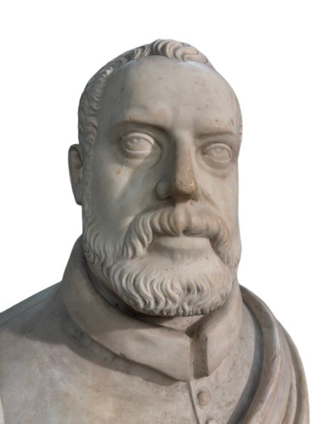 Carrara White Marble Bust By Cosimo I° Dè Medici-photo-4